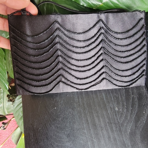 VICTORIA'S SECRET Tiny black Beaded purse. Nwt* - Picture 8 of 10